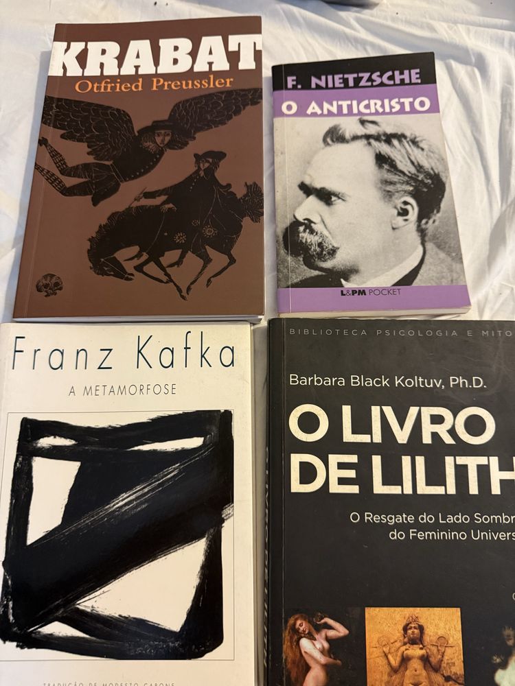 Livros pensadores Kafka, Nietzsche