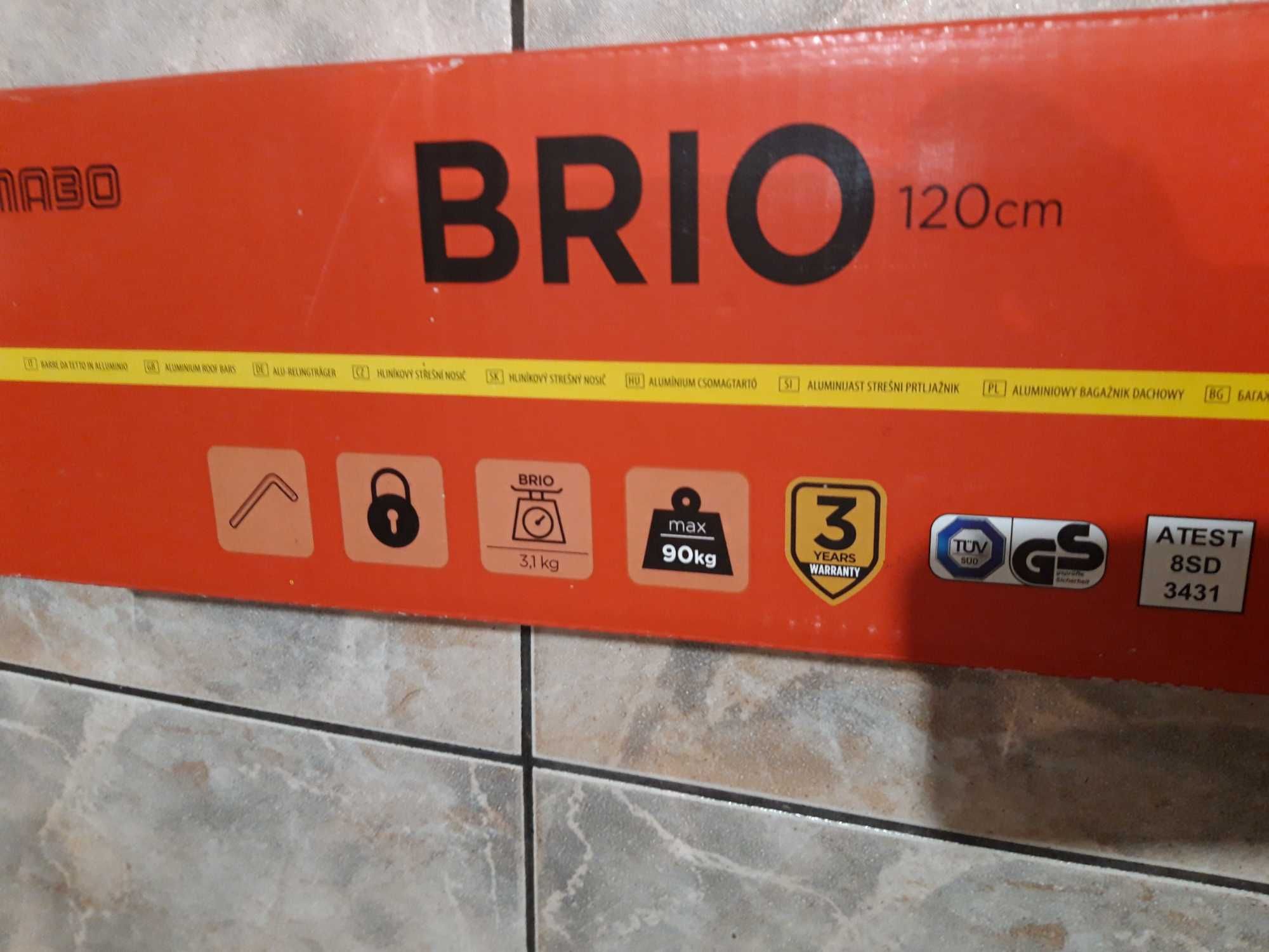 Bagażnik na relingi BRIO 120