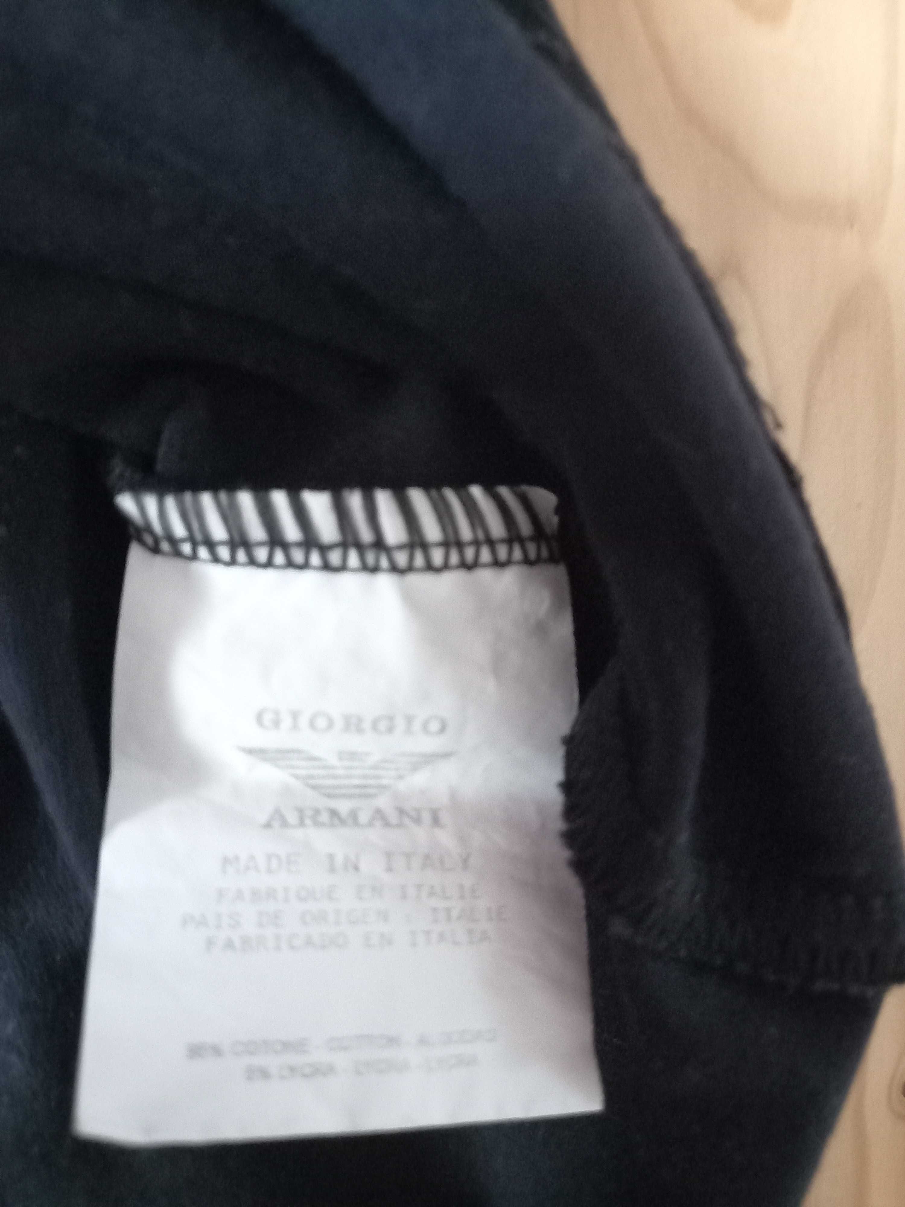 Блуза, футболка Giorgio Armani з принmом XXL, чорна  оригінал, котон