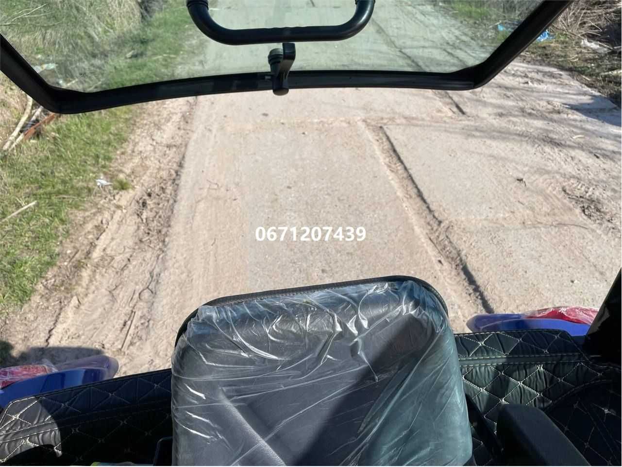 Мінітрактор Файтер Т-404СRD з кабіною  реверс примусова гідравліка