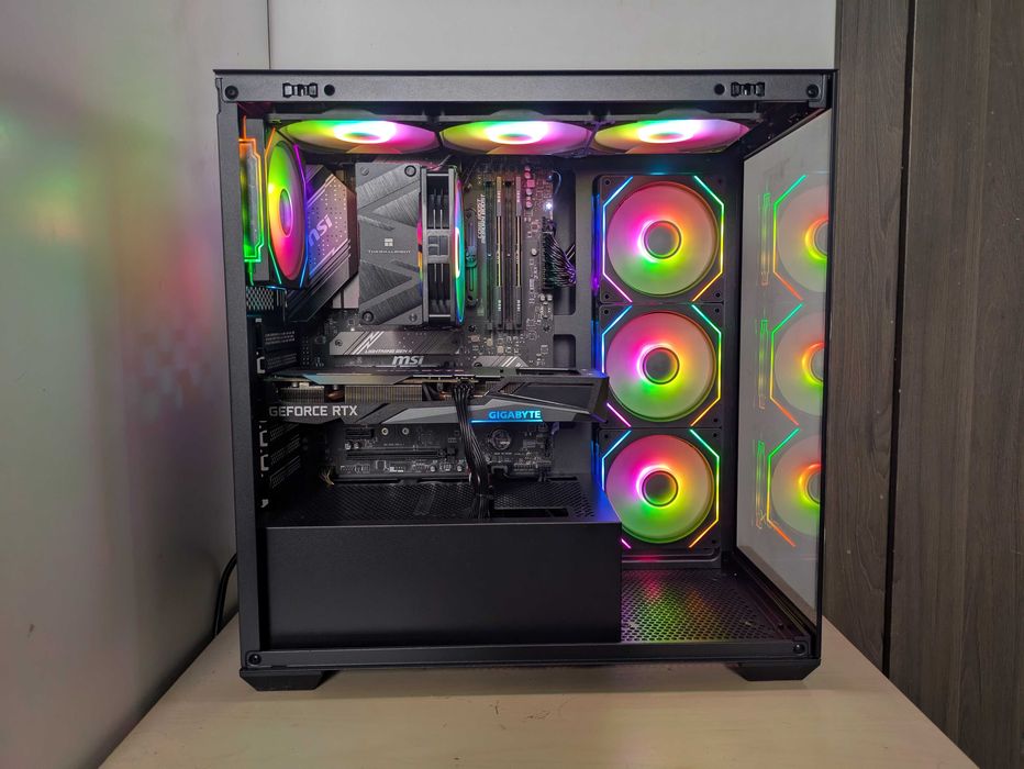 MOCNY KOMPUTER do gier Ryzen 5 7500F ARGB RTX 3060 32GB DDR5 1TB WIFI