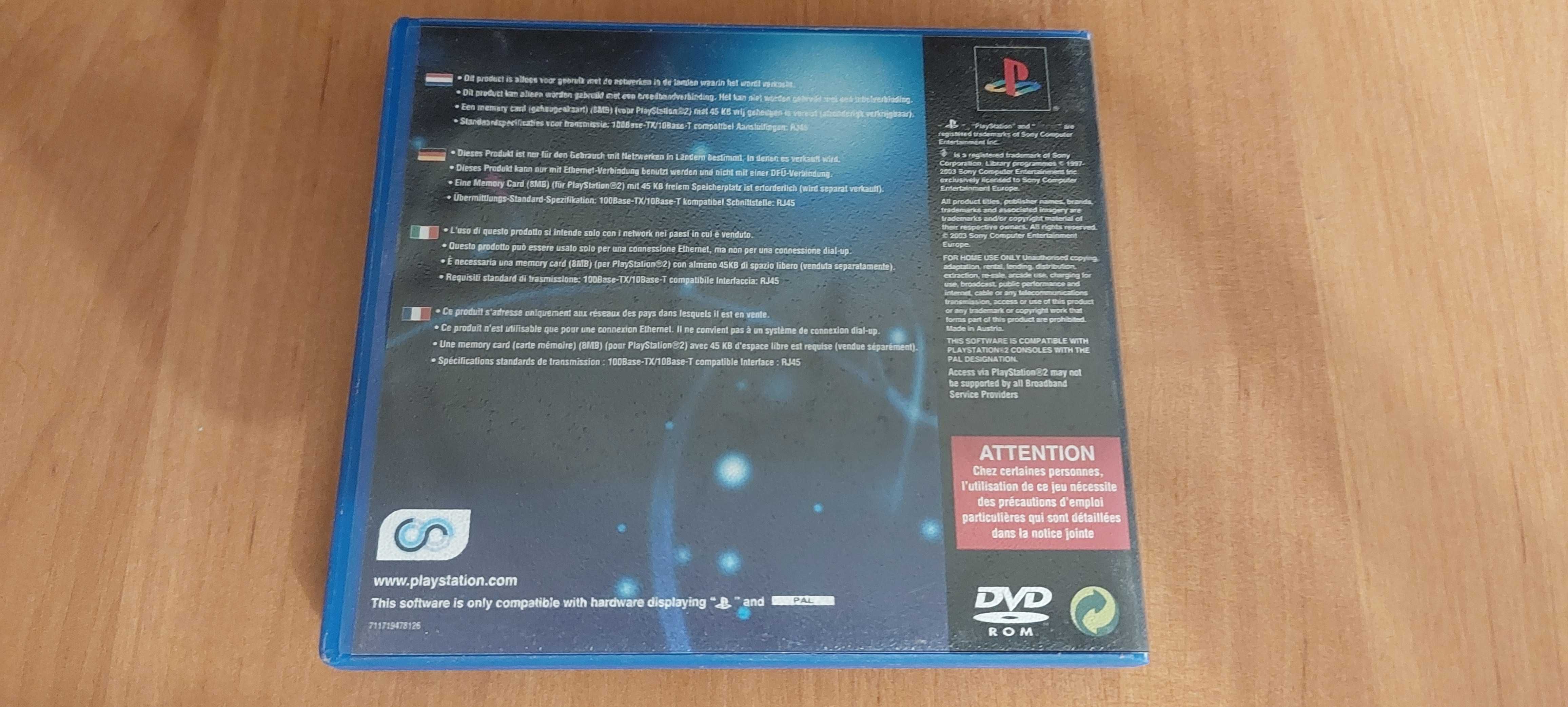 Network Access Disc. Playstation 2