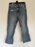 Jeansy flare high waist