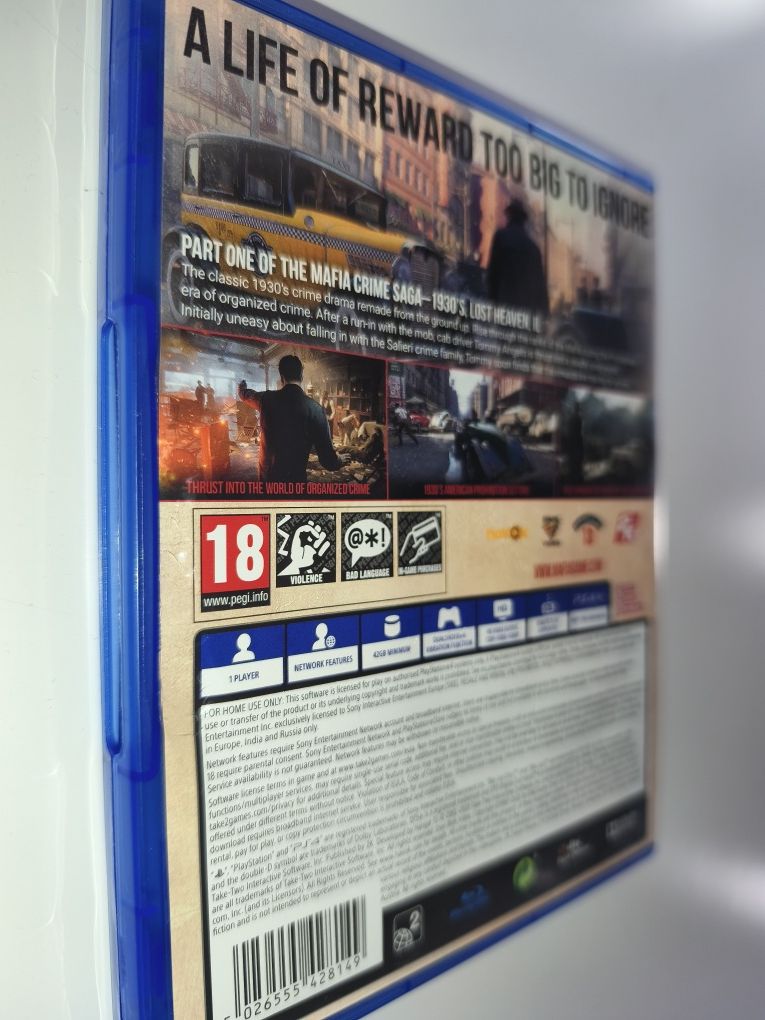 Gra Ps4 Mafia Definitive Edition gry PlayStation 4 UFC GTA V Crash NFS