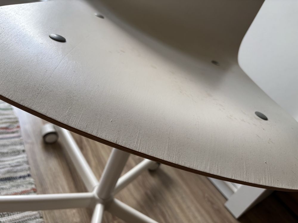 Krzesło biurowe ikea białe obrotowe