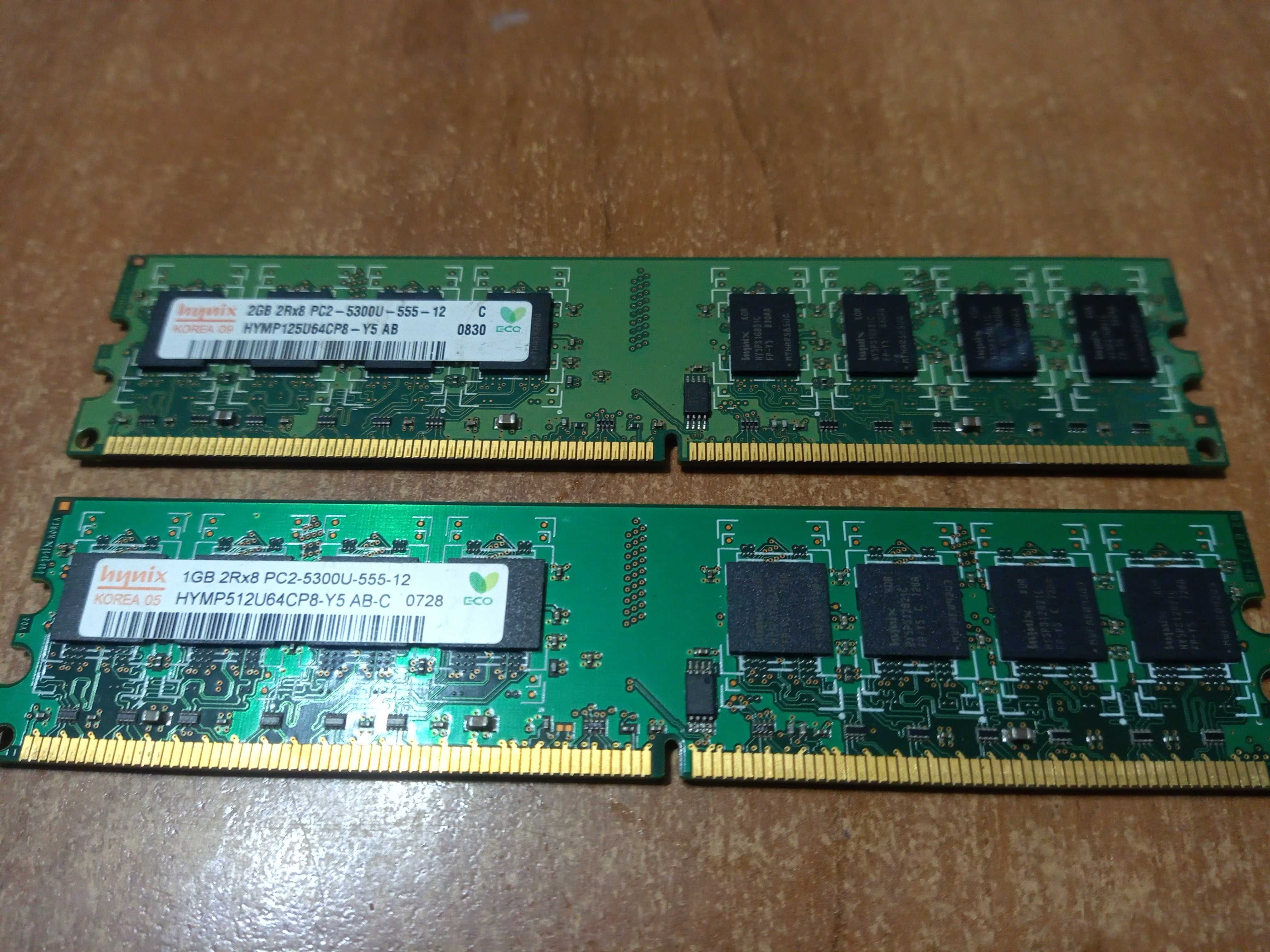 Pamięć HYNIX 3GB DDR2 667MHz 2 KOŚCI - WYSYŁKA 1zł -