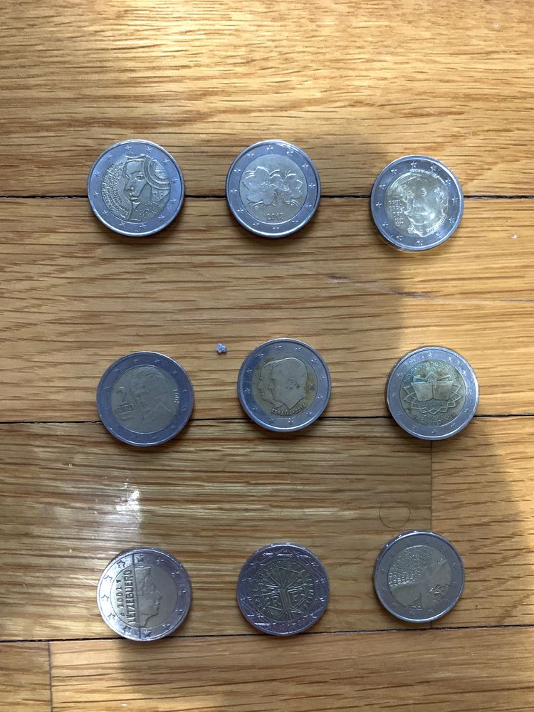 Moedas de 2 eur valiosas