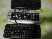 Клавіатури 3 штуки, USB, PS/2