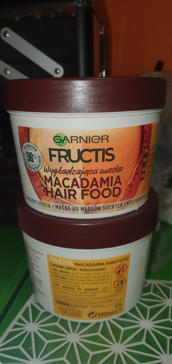 Garnier hair food cocoa butter maska do włosów wygładzająca odżywka