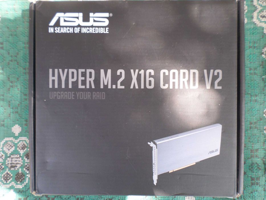 Asus HYPER M.2 X16 CARD V2 4x M.2 NVMe to PCIe Adapter Raid