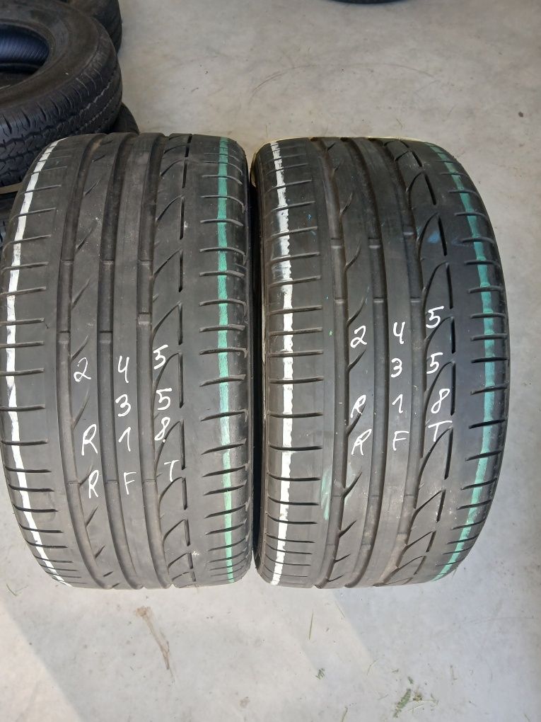 2 pneus 245 35 r18 RFT Bridgestone