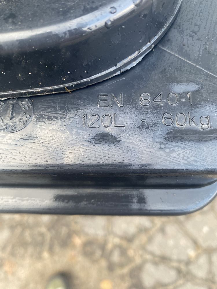Kosz pojemnik kubeł na śmieci odpady 120l nowy mocny kontener eko bio
