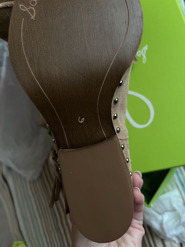 Ботильйони, ковбойські чоботи козаки SAM EDELMAN БЕЖЕВИЙ