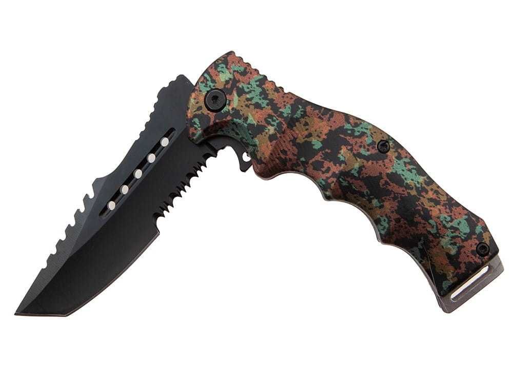 Sprężynowy nóż składany piła moro tanto 21cm BSH N-549A benchmade