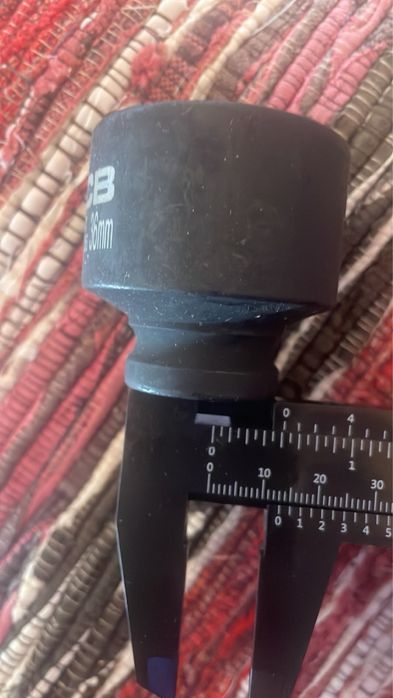 Товстостінна ударна Головка торцева 1/2" 36мм 6-гранню cr-mo