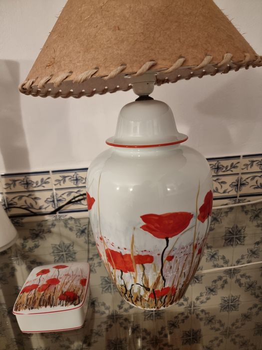 Conjunto Bernardaud Limoges — “Les Coquelicots” por Michel Henry
