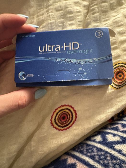 Soczewki kontatkowe miesięczne ultra HD overnight -4.75