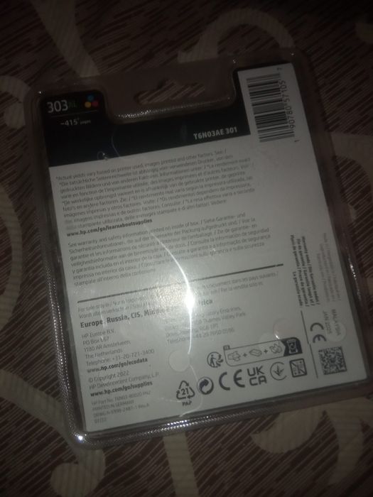 Чернильный картридж HP 303xl цветной