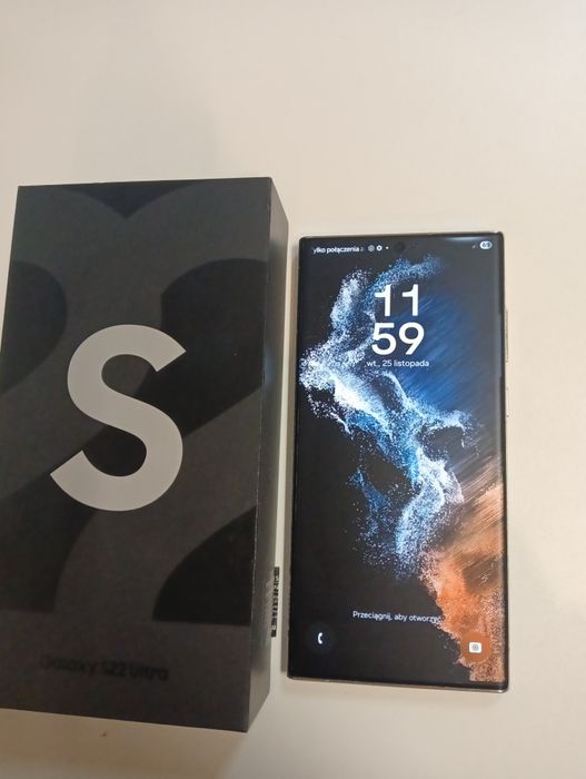 Jak Nowy Samsung S22 Ultra,komplet, gwarancja