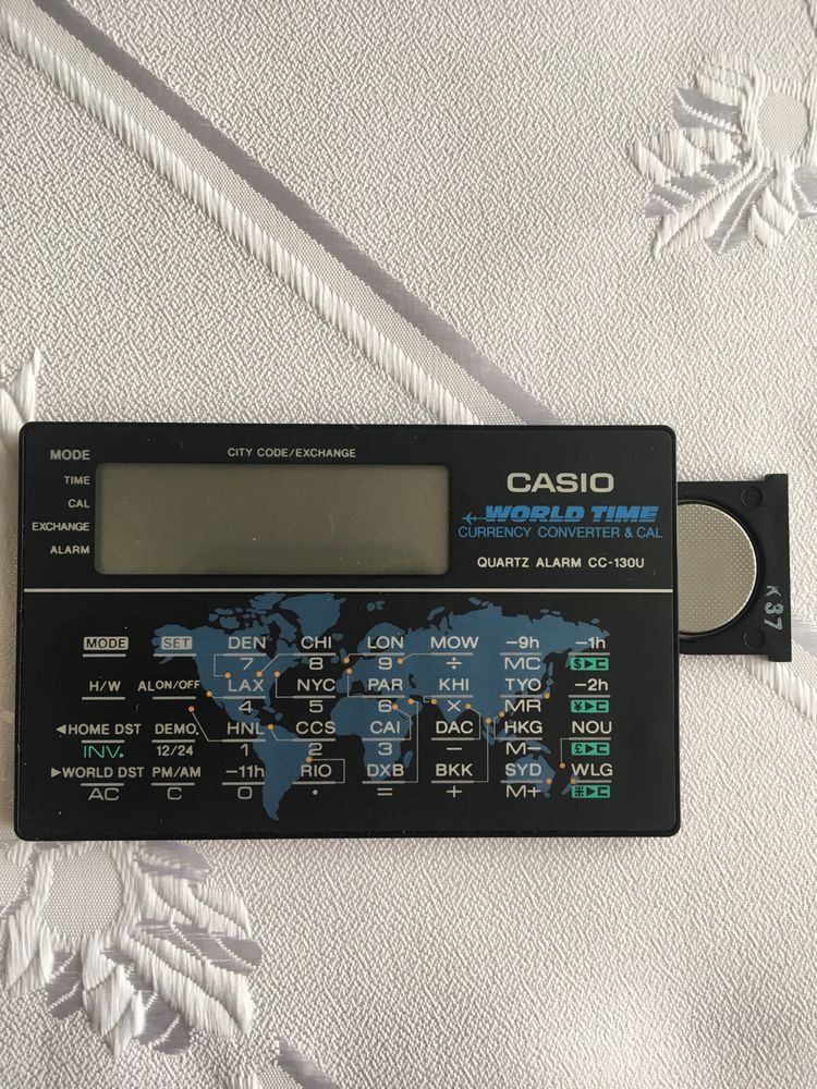 Casio World Time CC-130U, Casio Vintage, retro