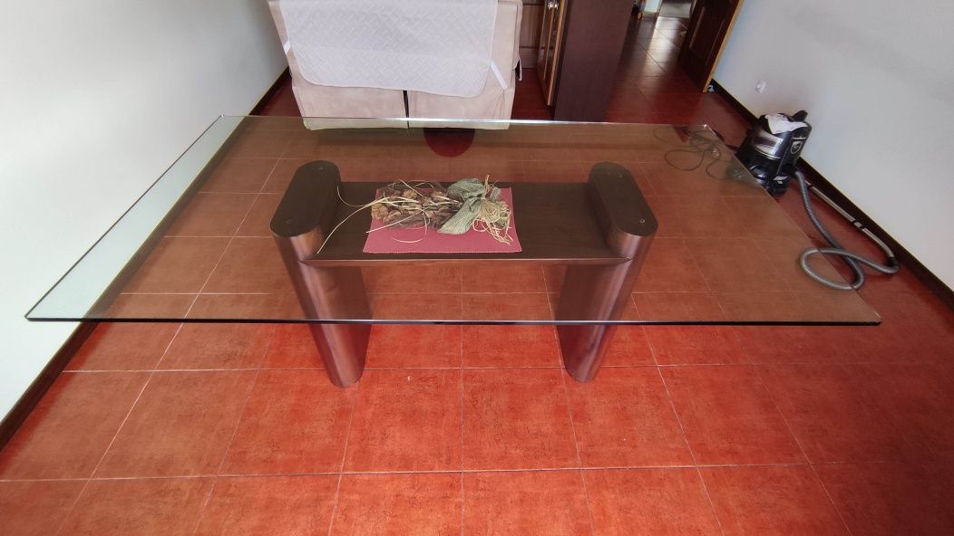 Mesa para sala em vidro