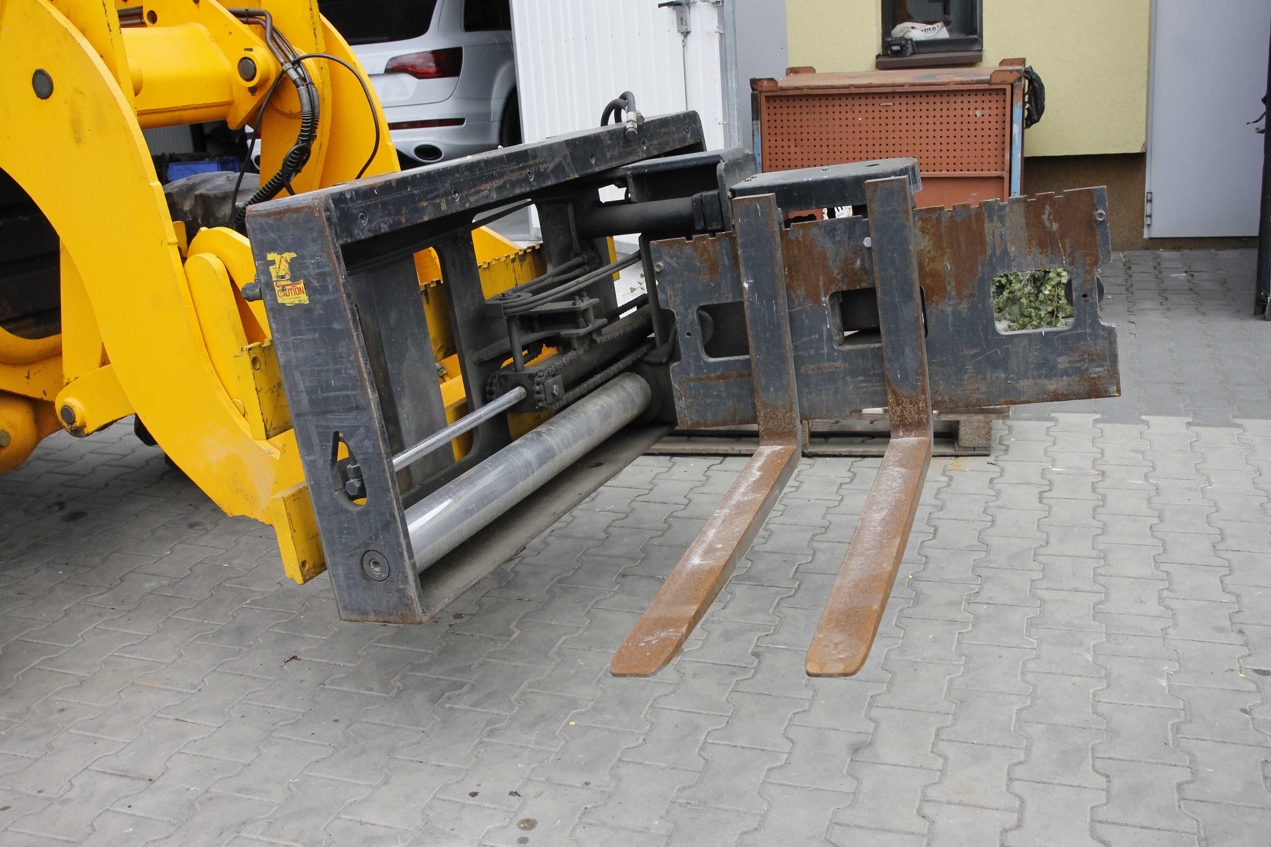 widły głowica obrotowa, wózek systemowy  Meyer pozycjoner boczny