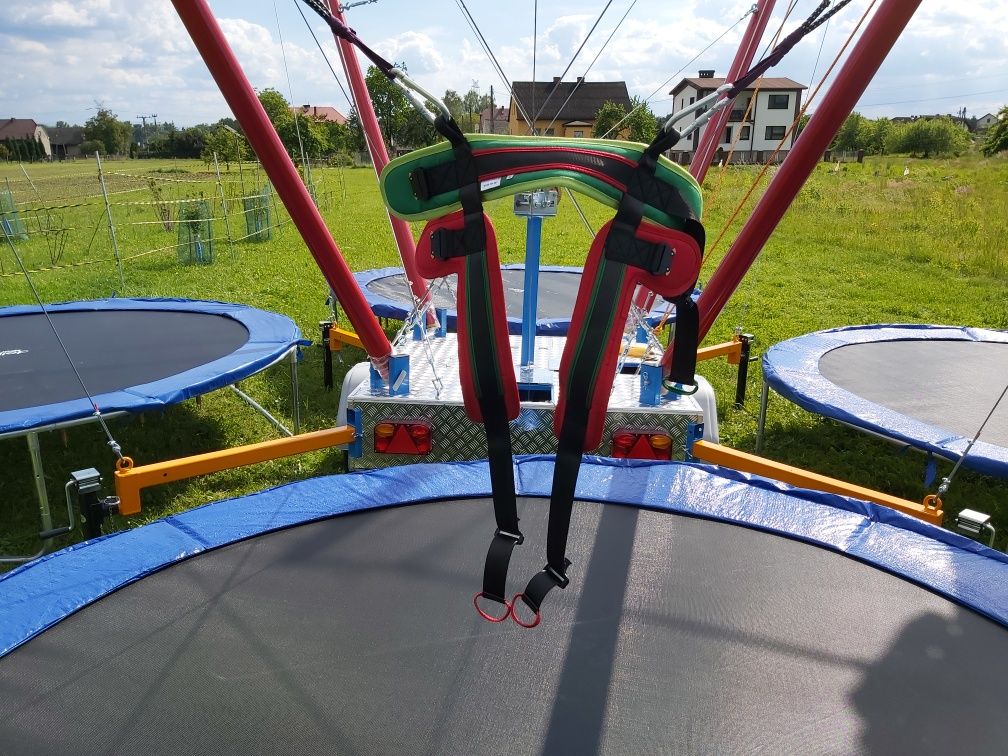 Euro Bungee Mobilne Bunge Trampolina Bungy Karuzela Dmuchaniec jumper