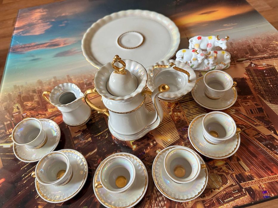 Кавовий чайний  сервіз порцеляновий (фарфоровый)