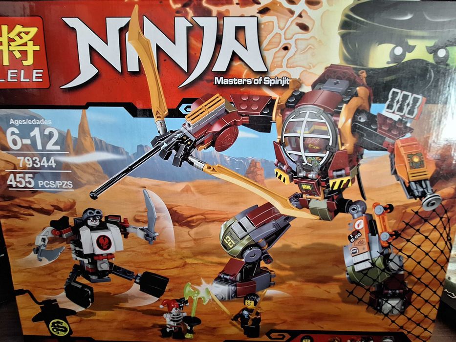 Klocki typu Lego - wersja Ninja duży zestaw dla dzieci w wieku 6-12