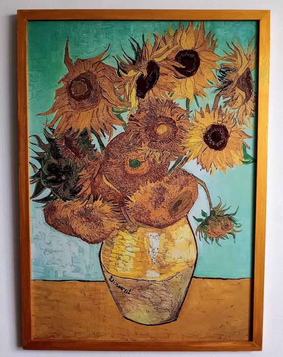 Obraz na płótnie - Słoneczniki, Vincent van Gogh, 50x70cm