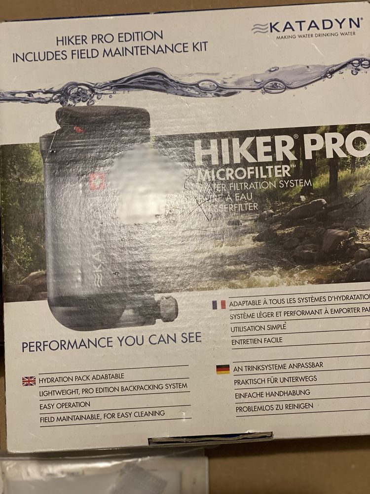 Zestaw filtrów do uzdatniania wody turystyczne survival katadyn bidon