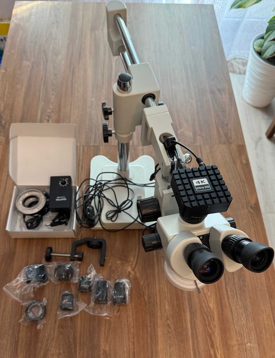 Mikroskop stereoskopowy  SM-4TP + kamera Sony 4K + dodatki