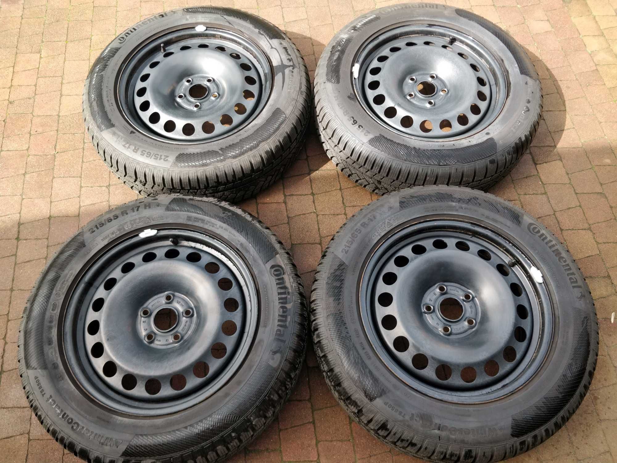 3465. Koła zimowe Tiguan Kodiaq 5x112 ET38 215/65/17 2022/23r 8.5mm