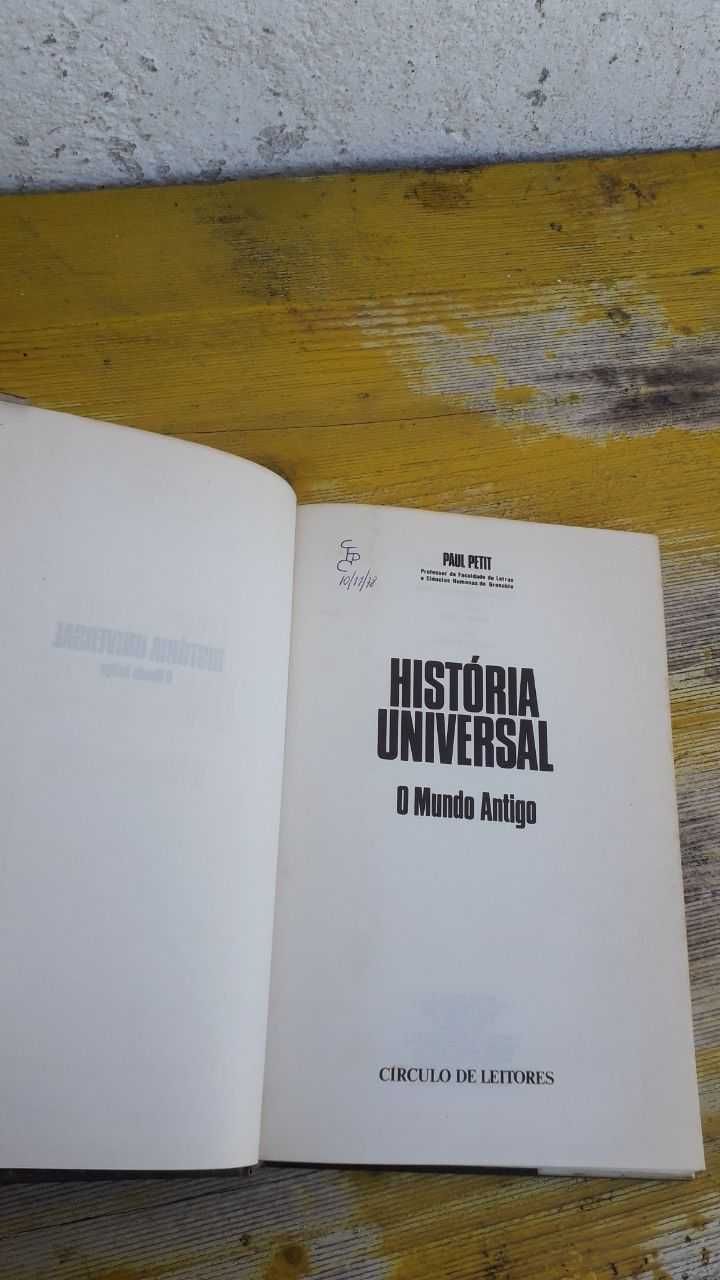 Livro Historia Universal O Mundo Antigo de Paul Petit