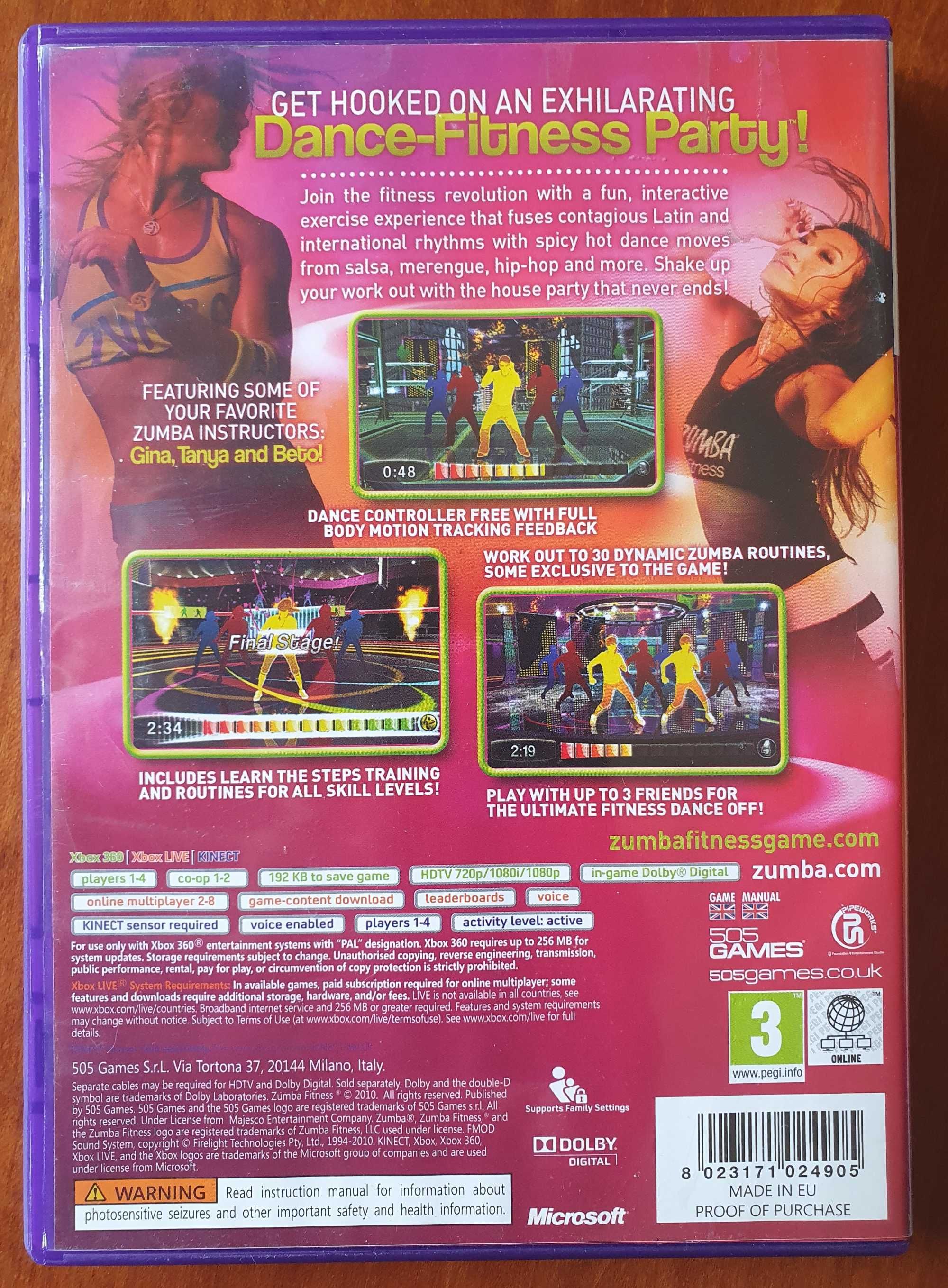 Gra X-box 360 Kinect - ZUMBA