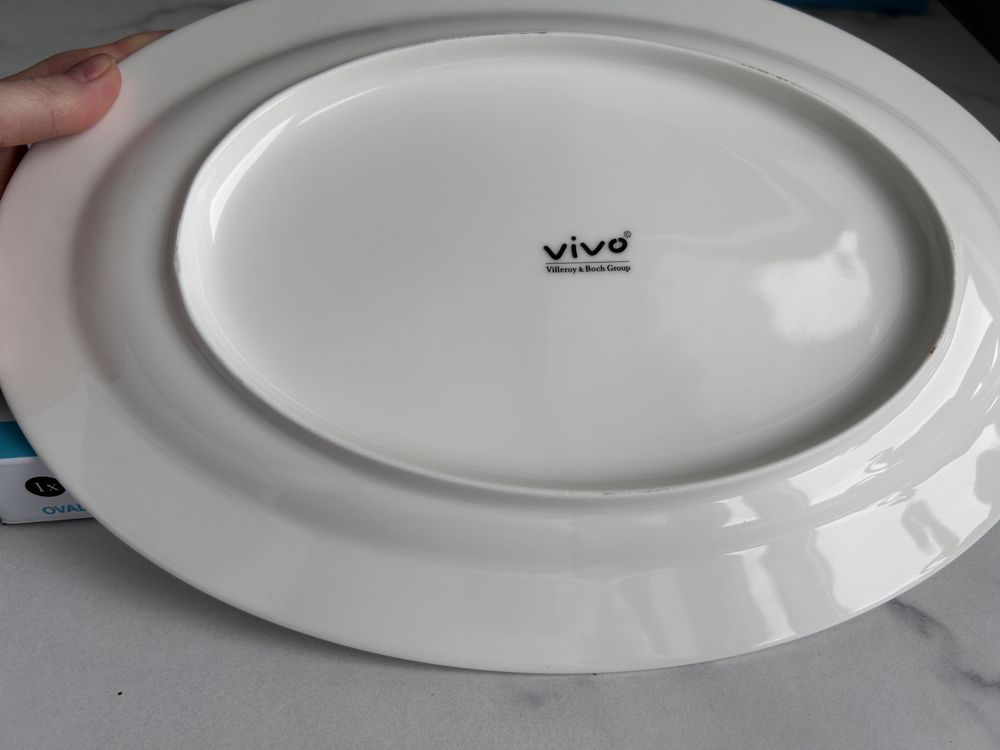 Тарілка овальна порцеляна фарфор villeroy&boch vivo 31 см