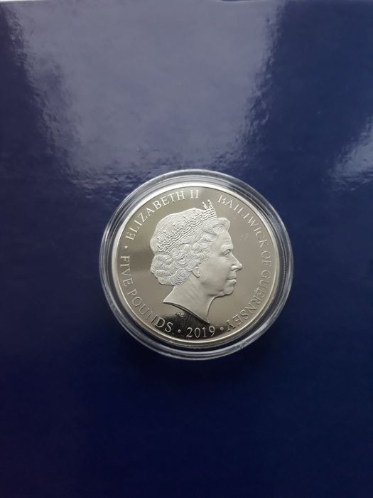 Moneta 5 funtów 2019 Proof - 75 Rocznica lądowania w Normandii (505)