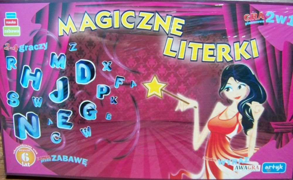 Gra planszowa Magiczne literki + Od smyka do Anglika