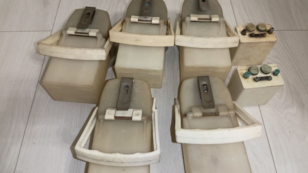 Stare latarki - lampy kolejowe ELN-7 - ZWUS - 5 sztuk - cena za całość