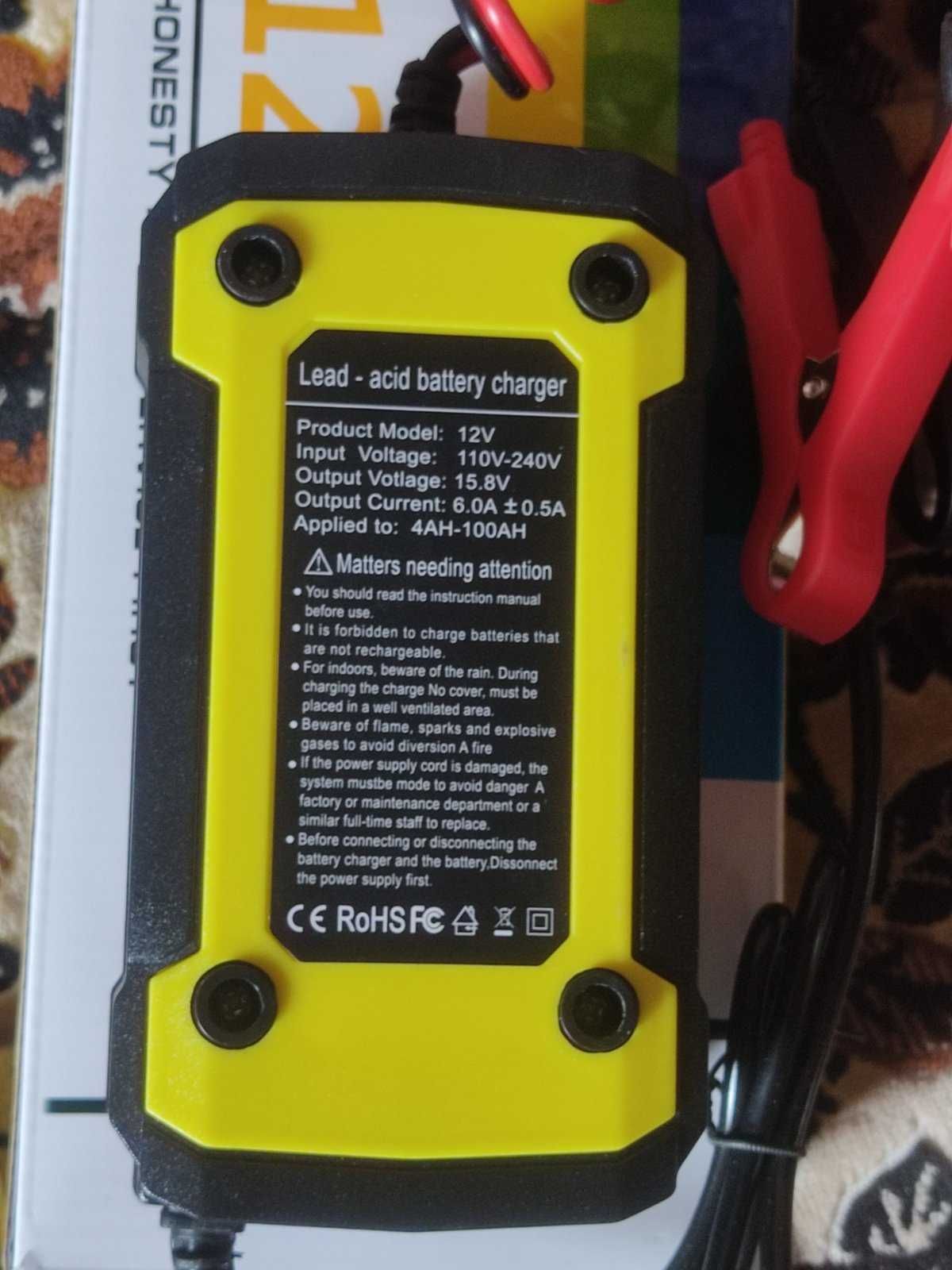 Зарядне для аккумулятора 12V 6A. 4-100 А-ч імпульс пристрій
