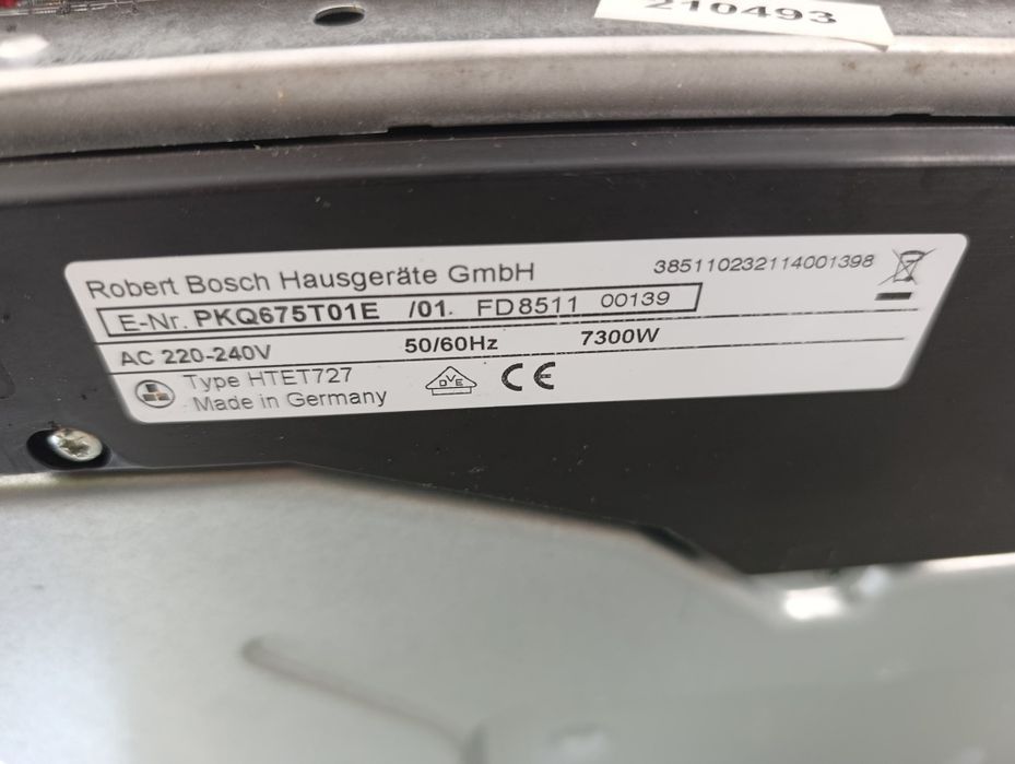 Placa de vitrocerâmica Usada