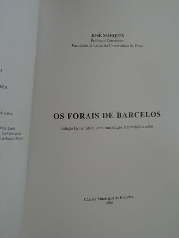 Os Forais de Barcelos de José Marques