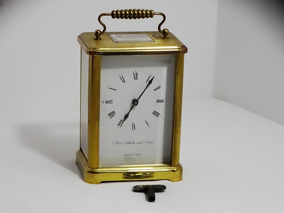 Zegar kominkowy typu kareciak – Aug. Schatz & Söhne Made in Germany