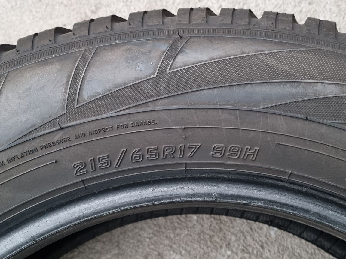 Opony używane ZIMOWE 215/65/17 Falken 8mm 2021r. 480zł/2szt.