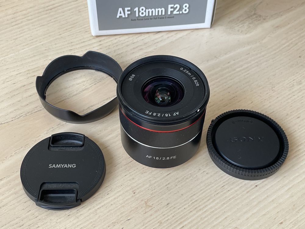 Obiektyw Samyang 18mm f2.8 jak NOWY