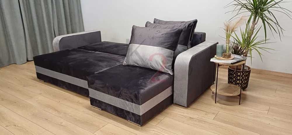 Narożnik Darwin Kanapa Sofa Łóżko Młodzieżowe do Salonu Rogówka+GRATIS