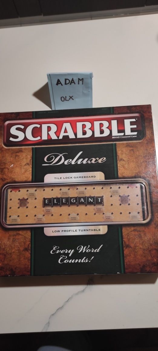 Scrabble Deluxe wersja angielska limitowana. Unikat