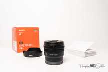 Sony E PZ 10-20 mm F4 G SELP1020G 10-20/4 igła | komplet | faktura