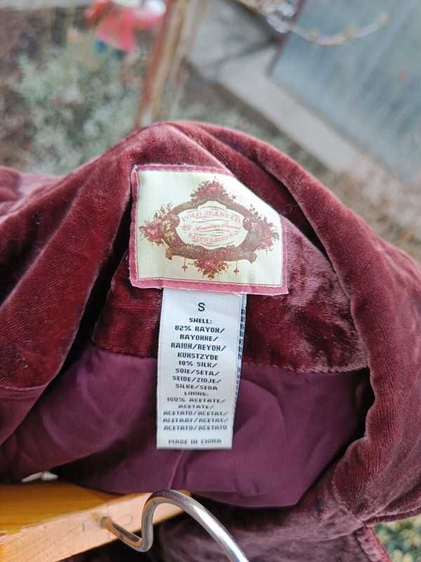 Ralph Lauren aksamitna koszula wiskoza jedwab S