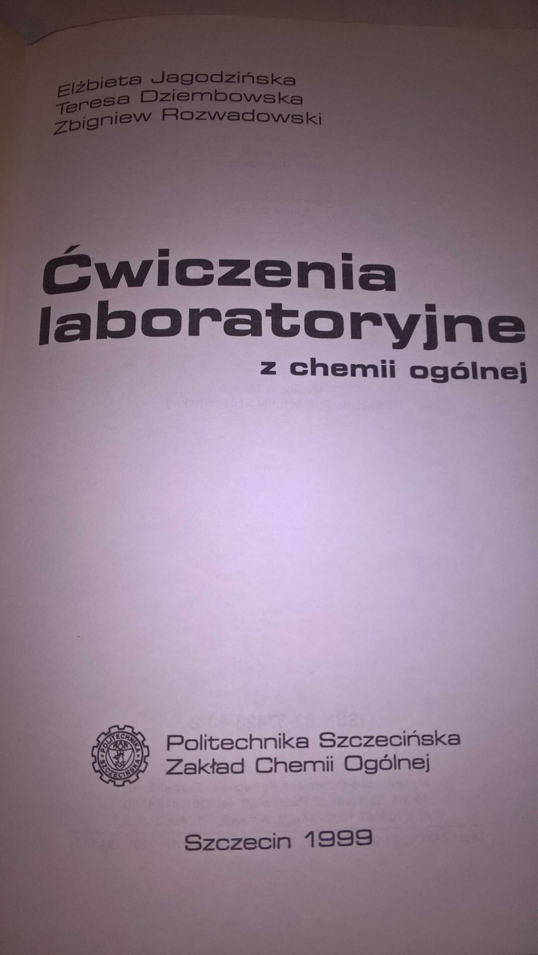 Ćwiczenia laboratoryjne z chemii ogólnej
E. Jagodzińska, Dziembowska